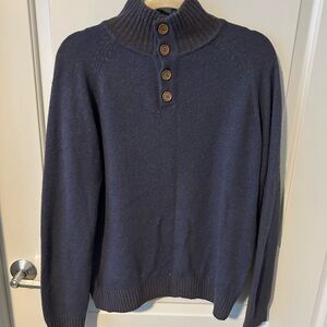 Blue and Brown Marchbrae Cashmere Sweater